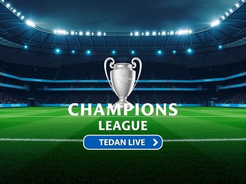 UEFA Champions League live match atmosphere inside a packed stadium