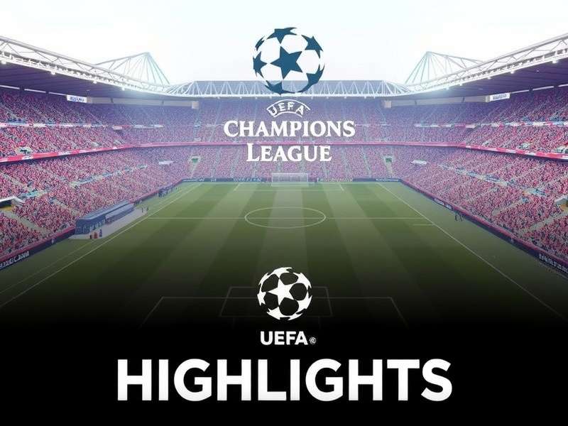 UEFA Champions League match action - player celebrating goal