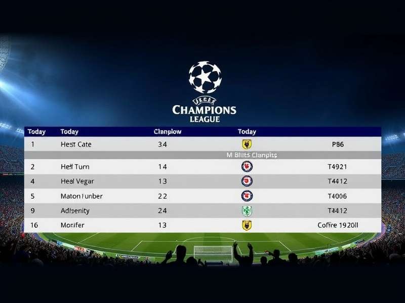 Deep analytical chart comparing the official Champions League table with adjusted expected points (xP)