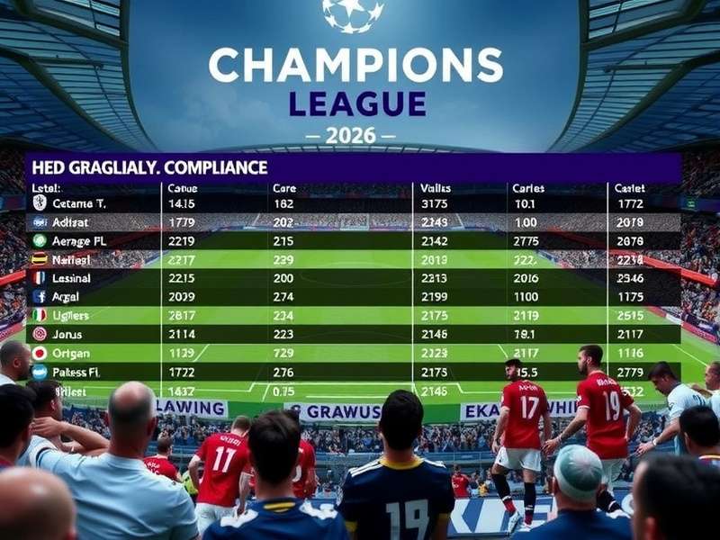 Champions League 2026 Stadium Atmosphere with Fans