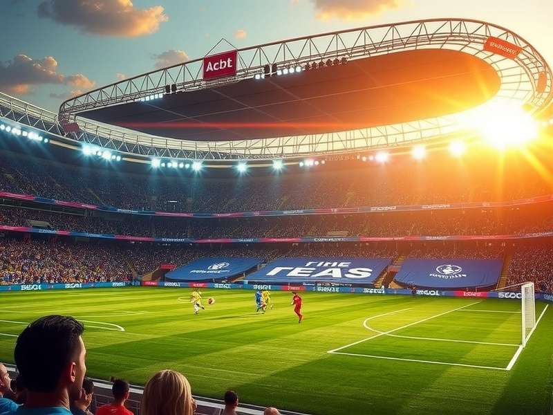 Vibrant crowd at a CAF Champions League match between Al Ahly and Mamelodi Sundowns