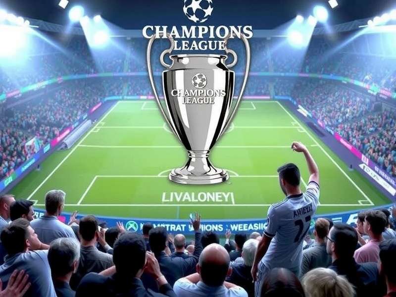 UEFA Champions League Trophy on display