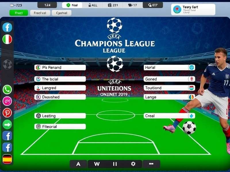 UEFA Champions League group stage draw ceremony with team crests