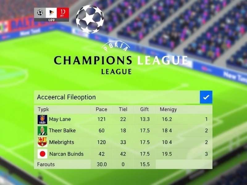 UEFA Champions League trophy shining under stadium lights