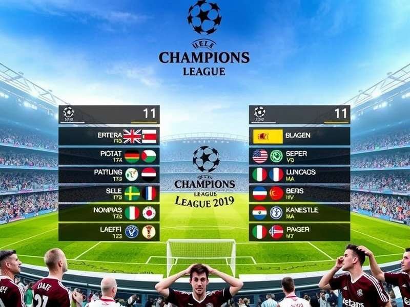 Champions League match action showing intense gameplay