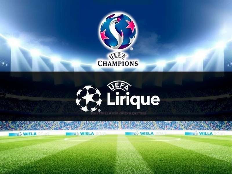 UEFA Champions League trophy held by players