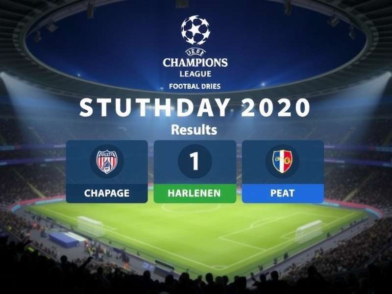 Champions League match action from yesterday showing players celebrating