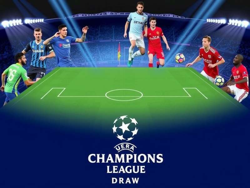 UEFA Champions League draw ceremony with teams and pots