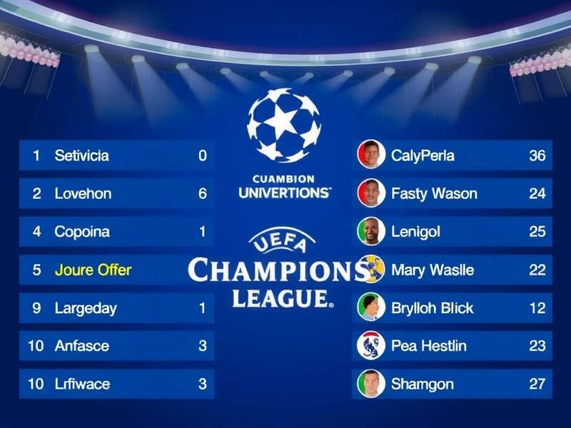 UEFA Champions League match action from yesterday showing a player celebrating a goal