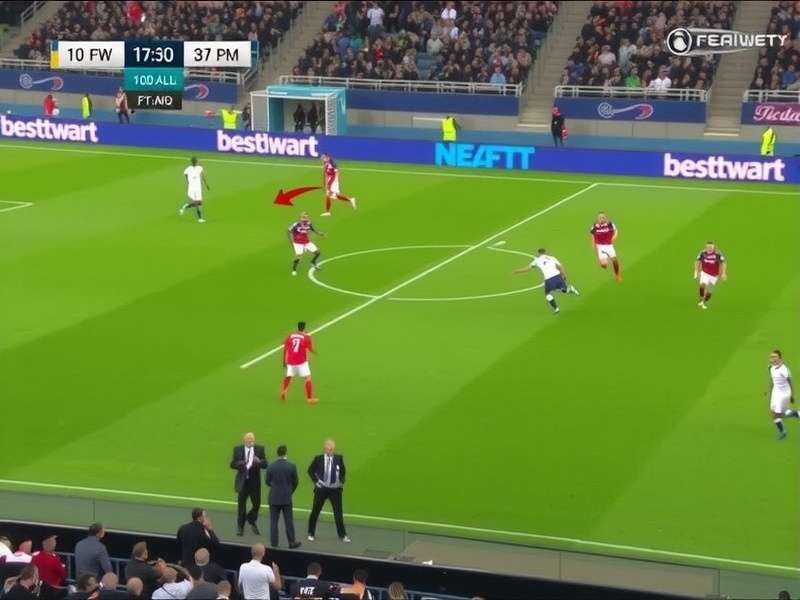 UEFA Champions League match action showing a player celebrating a goal