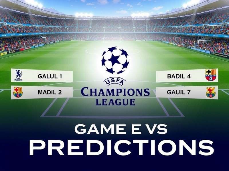 Champions League football match atmosphere at night