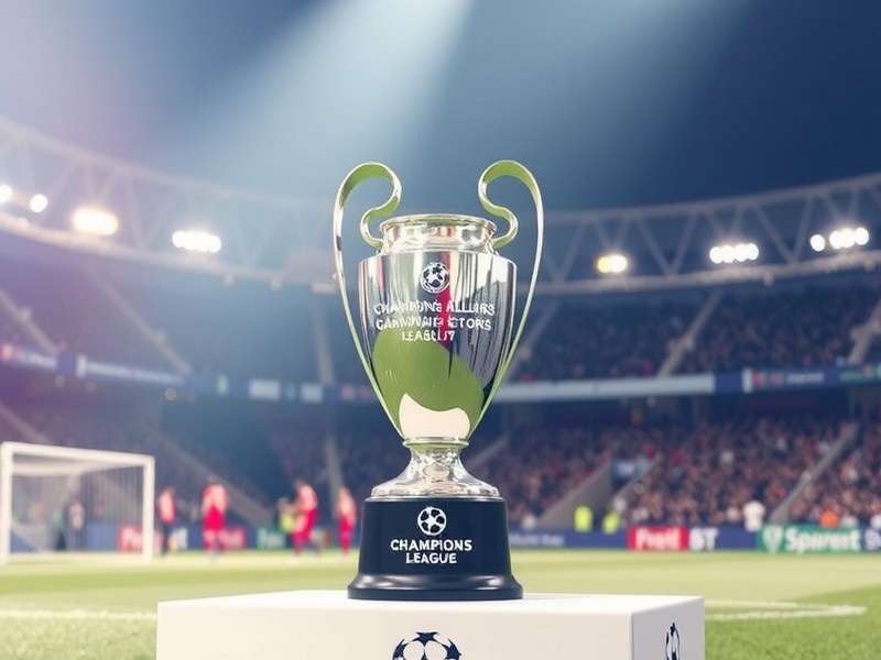 UEFA Champions League Trophy on display