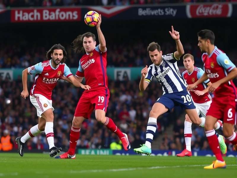 Champions League players in action during a match