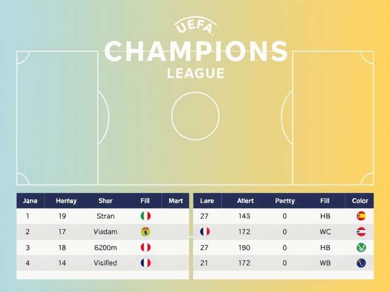 UEFA Champions League trophy on display with stadium in background