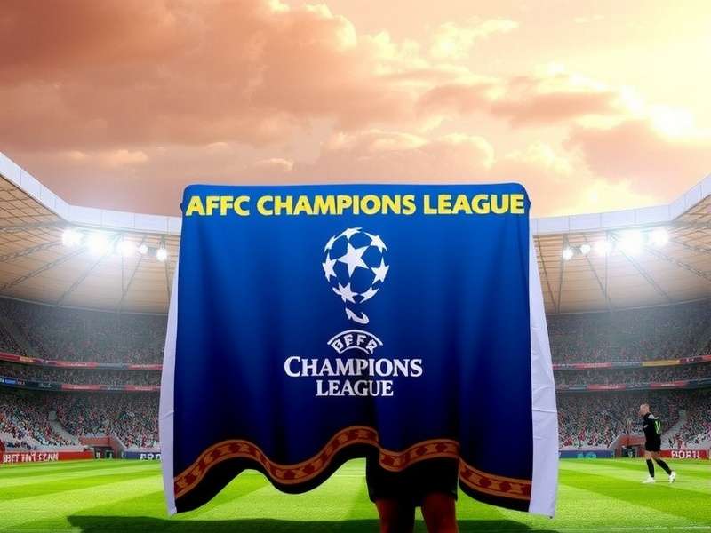 AFC Champions League Two match in progress showing intense player duel