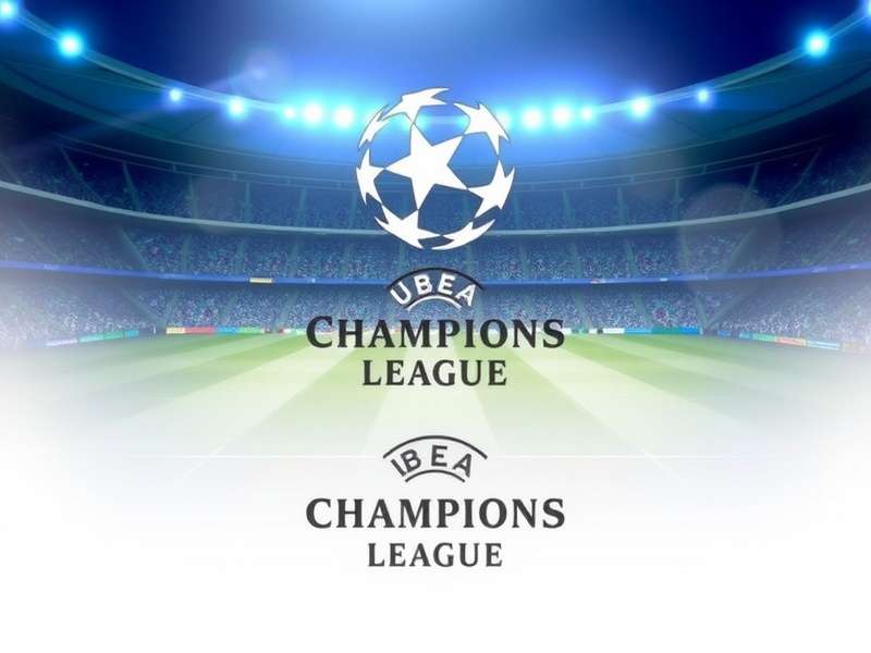 Champions League Game Main Screen with Trophy