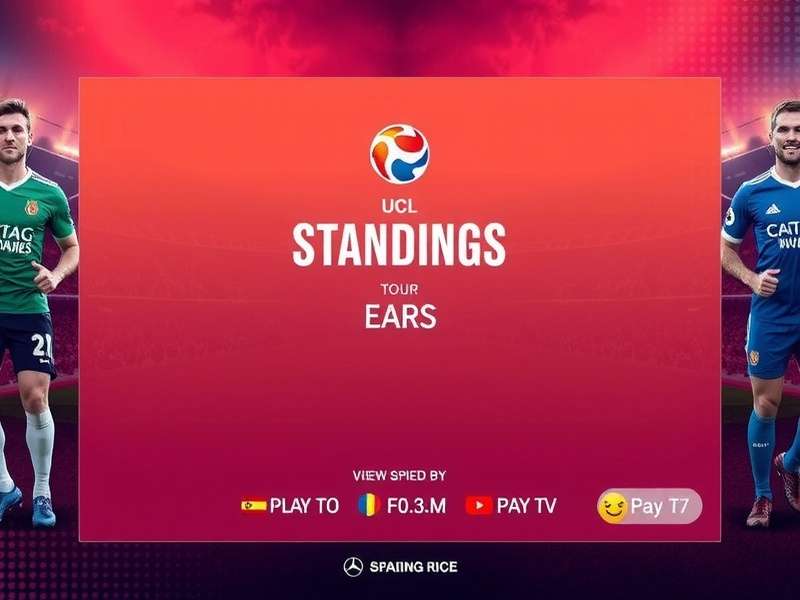 UEFA Champions League 2023/24 Group Stage Standings Visualization