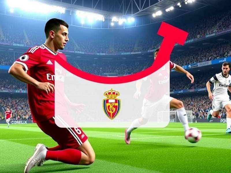 Arsenal players celebrating a Champions League goal at Emirates Stadium