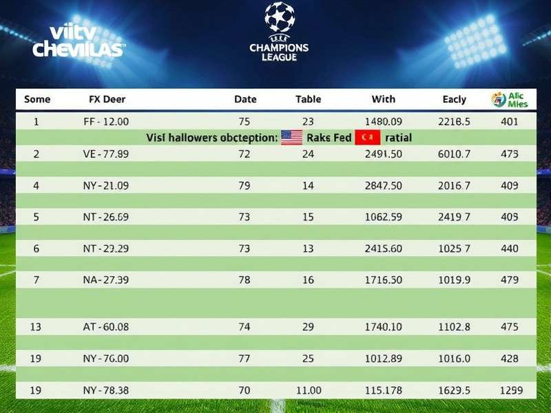 AFC Champions League Table 2024-25 – dynamic standings visualisation showing Asian club football rankings